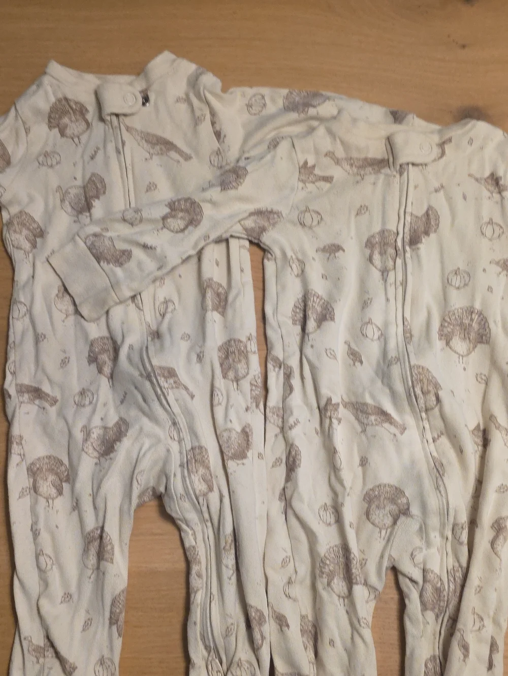 2 Pairs Of thanksgiving Pajamas, Great For Twins!